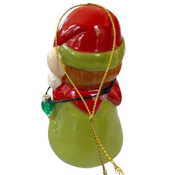 Mr. Christmas “Follow the Magic” Ceramic Light Up Knee Hugger Elf Ornament Works - Picture 5 of 12